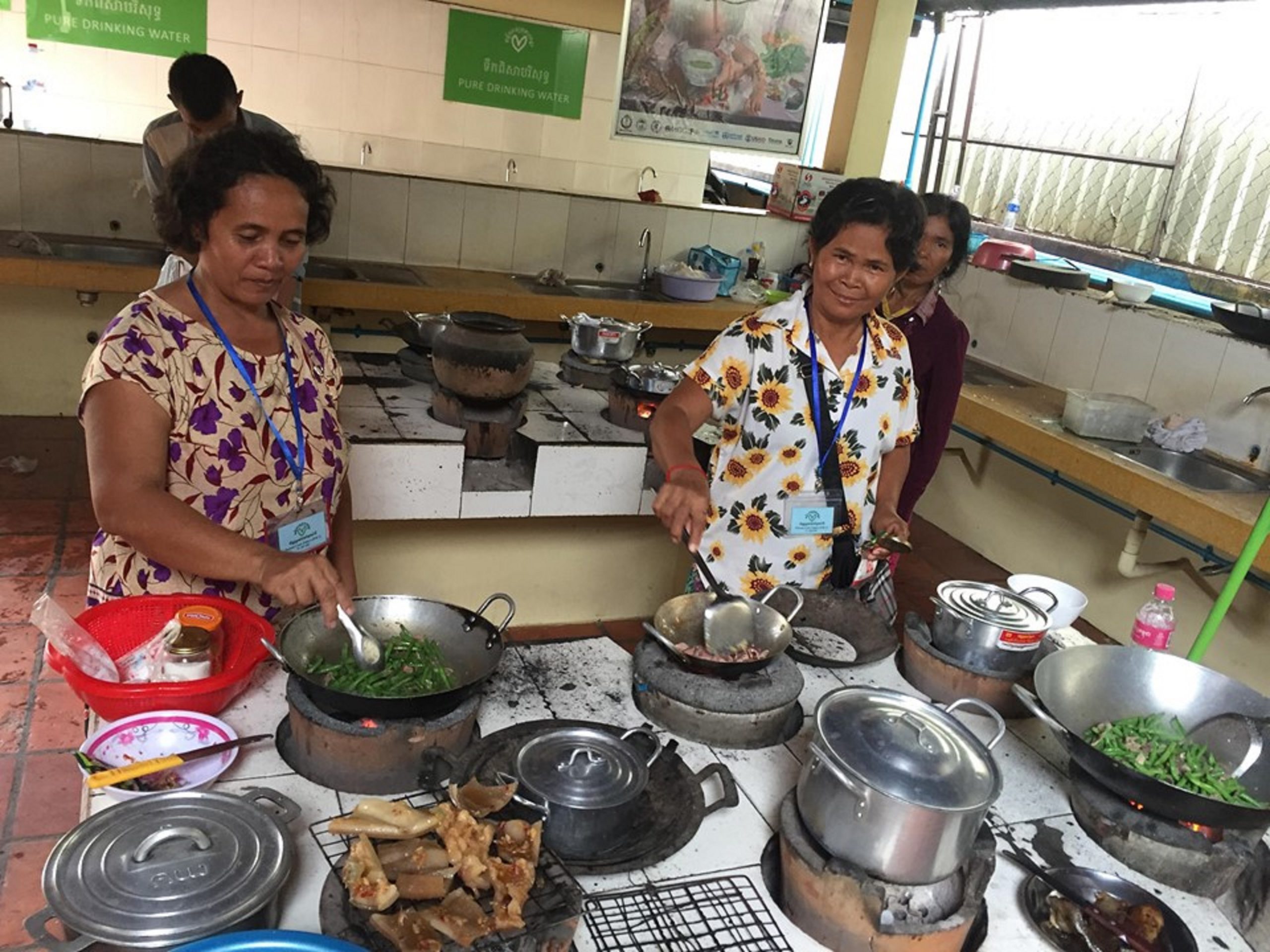 3. Patients' parents cooking food at AHC